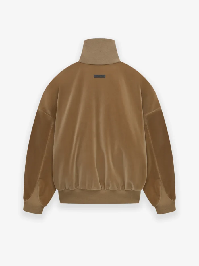 Cotton Velvet Track Brown Jacket