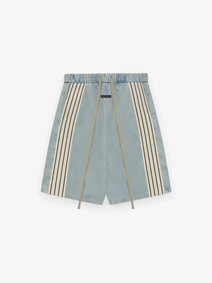 Denim Striped Relaxed Short