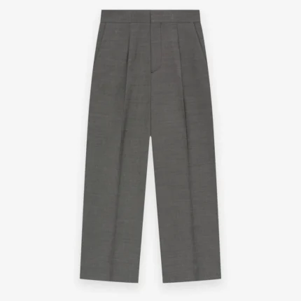 Double Cotton Wool Wide Leg Trousers