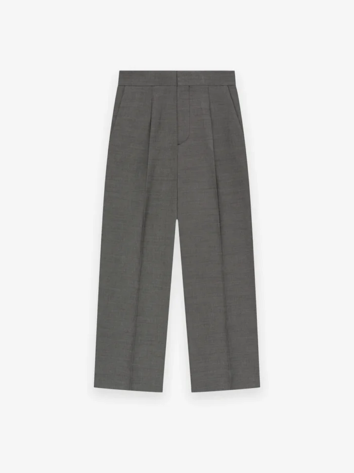 Double Cotton Wool Wide Leg Trousers