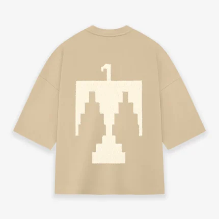 Embroidered Thunderbird Milano Brown Tee