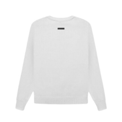 Essentials Overlapped Sweater White