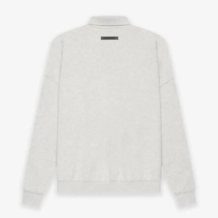 Fear of God ESSENTIALS Long Sleeve Polo Sweatshirt Gray