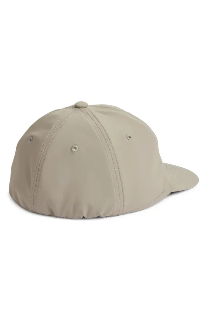 Fitted Stretch Nylon Baseball Cap beige