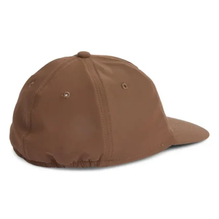 Fitted Stretch Nylon Baseball Cap browm