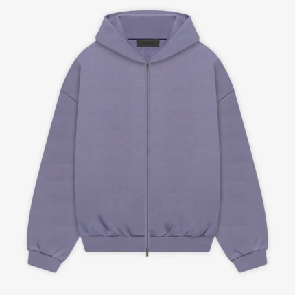 Heavy Fleece Fullzip Purple Hoodie