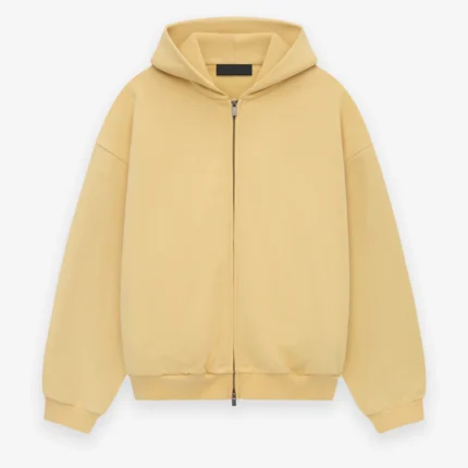 Heavy Fleece Fullzip Yellow Hoodie