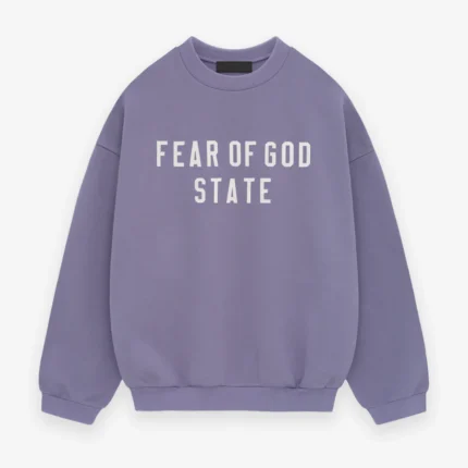 Heavy Fleece Purple Crewneck