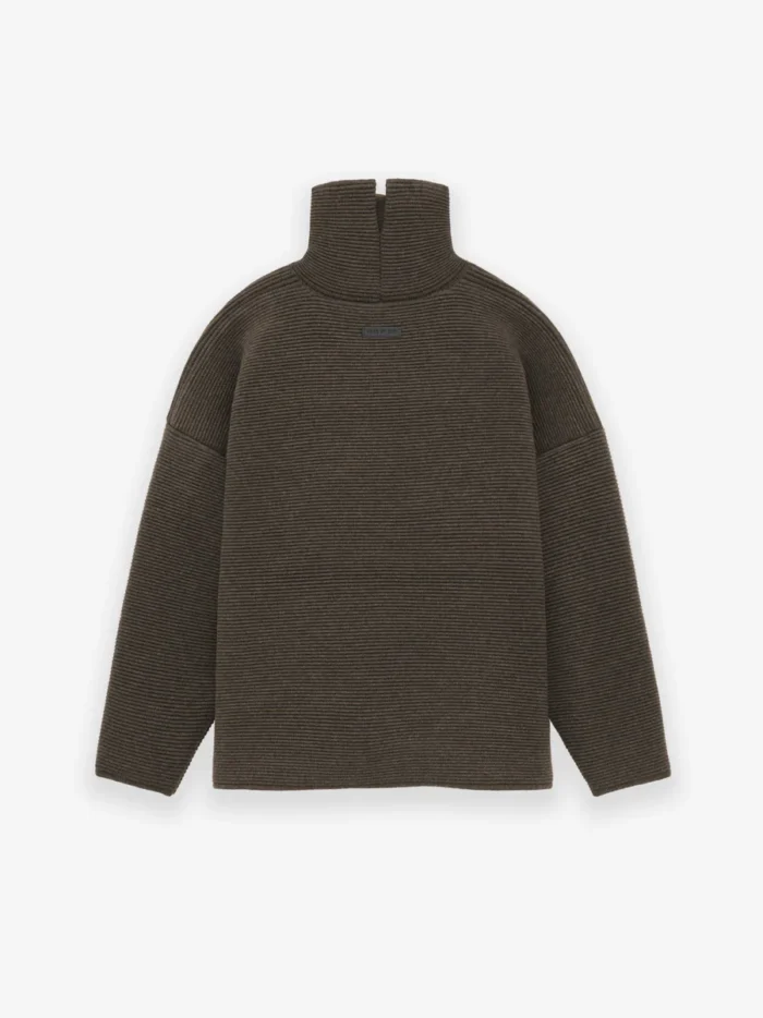 Heavy Ottoman Wool High Neck Sweater