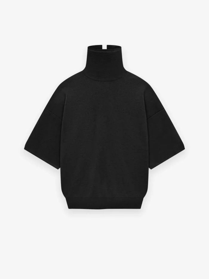 Merino Knit High Neck Tee