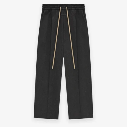 Military Wool Wide Leg Brown Pants