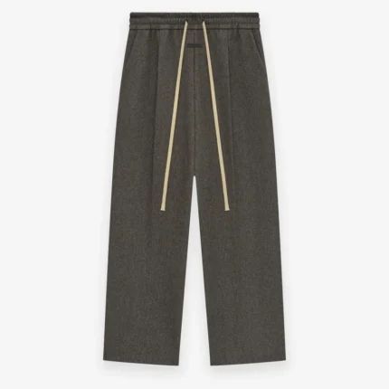 Military Wool Wide Leg Pants