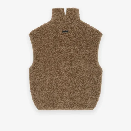 Polar Fleece High Neck Muscle Brown Tee