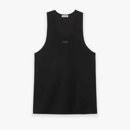 Ribbed Black Tank