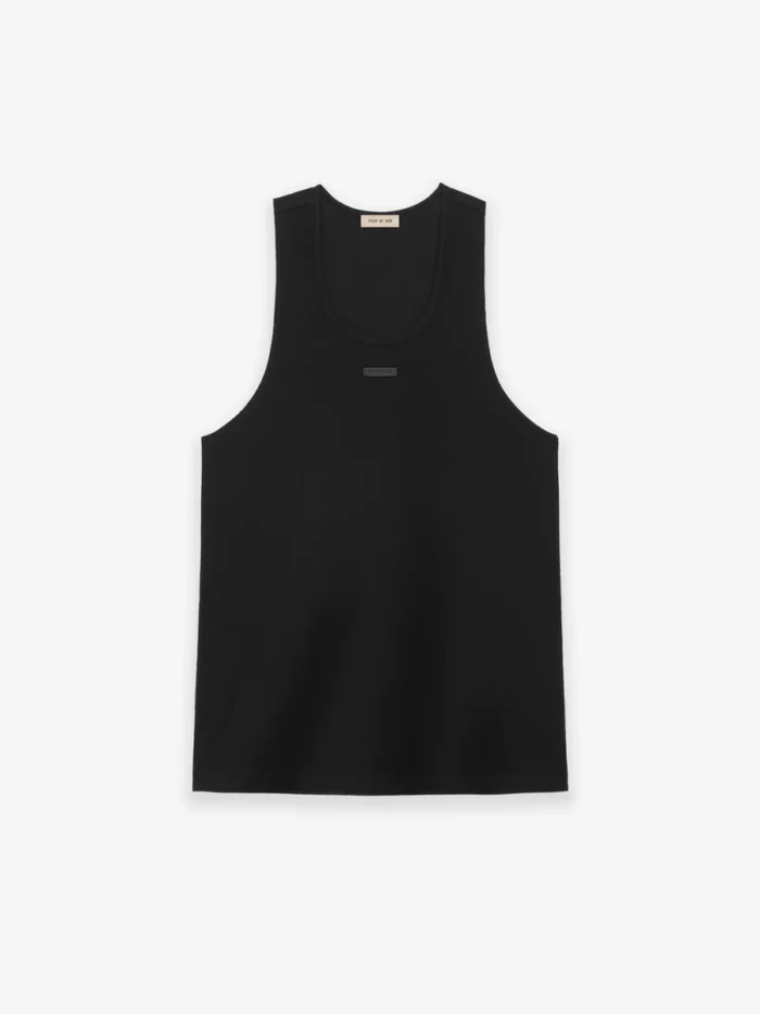 Ribbed Black Tank