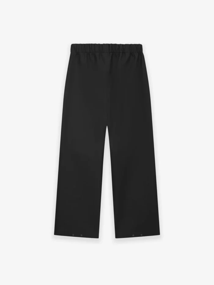 Rubber Knee Pleat Wide Leg Pant