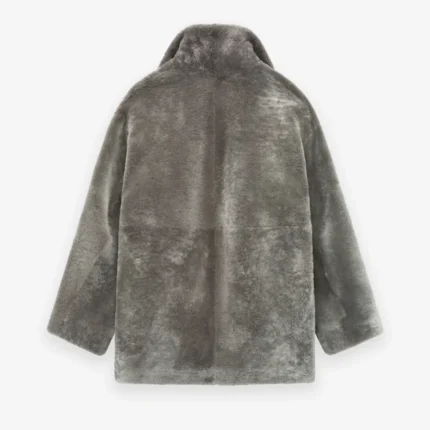 Sherpa Shawl Collar Grey Jacket