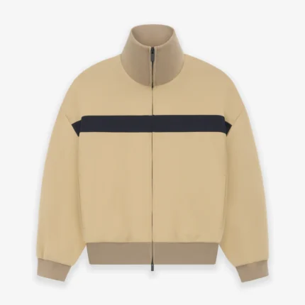 Sport Nylon Stripe Track Beige Jacket