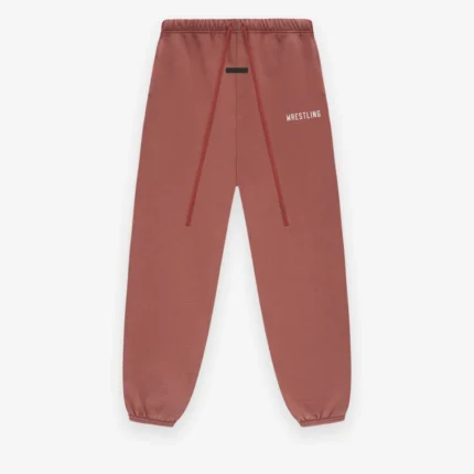 Womens Heavy Fleece Red Sweatpant