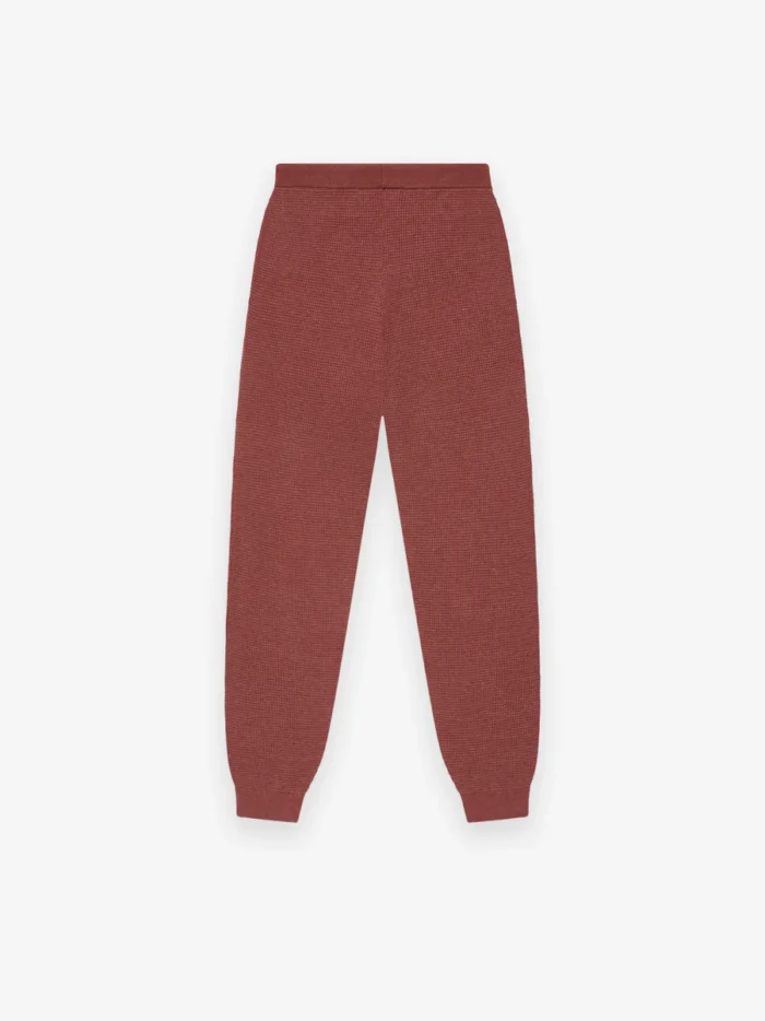 Womens Waffle Fitted Sweatpant