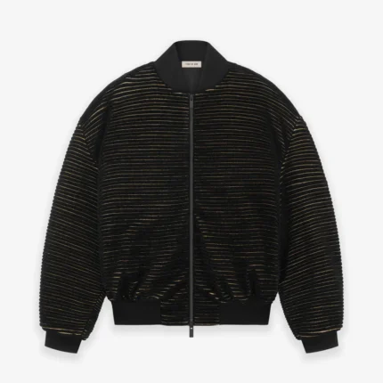 Wool Cotton Corduroy Bomber Jacket