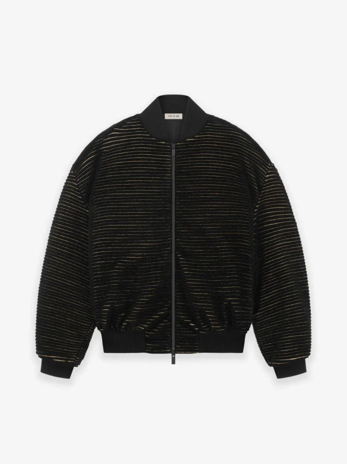 Wool Cotton Corduroy Bomber Jacket