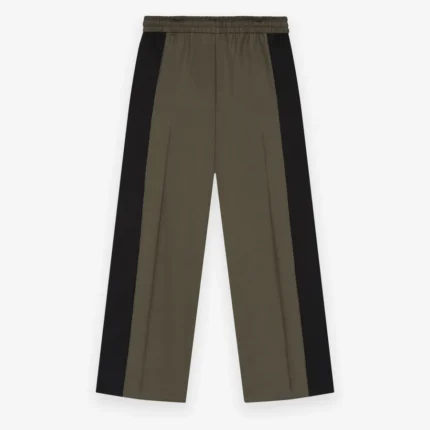 Wool Silk Side Stripe Pants